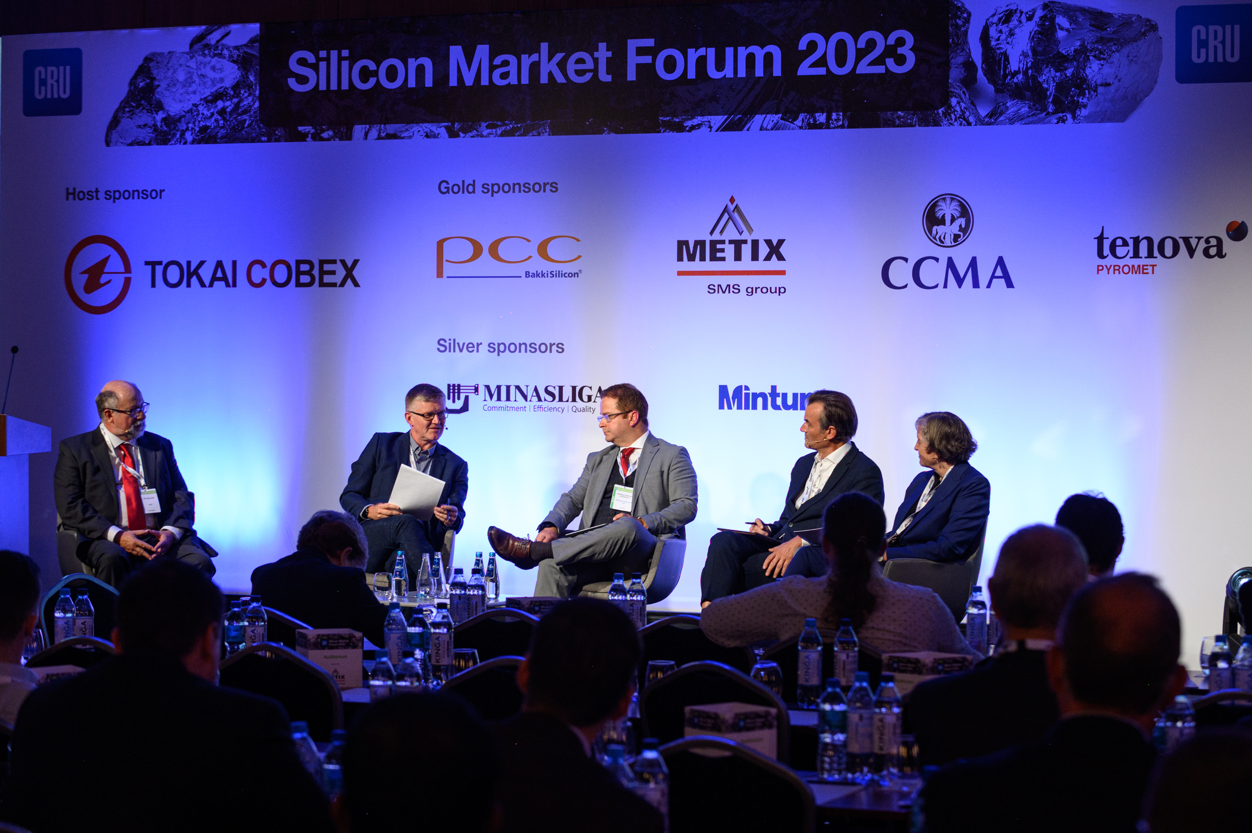 Main stage at the CRU Silicon Market Forum